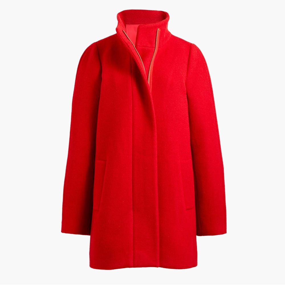 J. Crew red wool coat